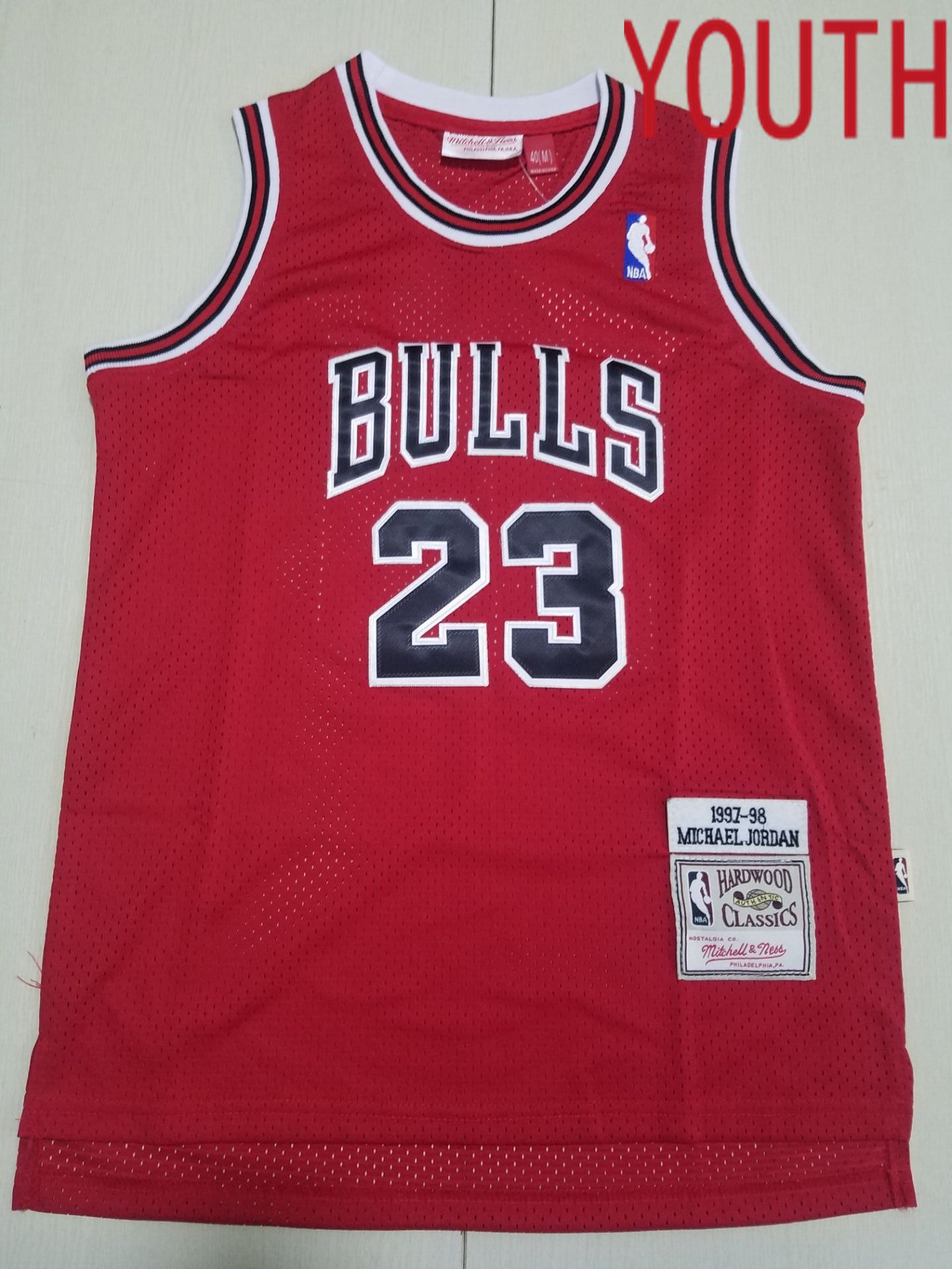 Youth Chicago Bulls 23 Jordan Red Throwback 2022 NBA Jersey